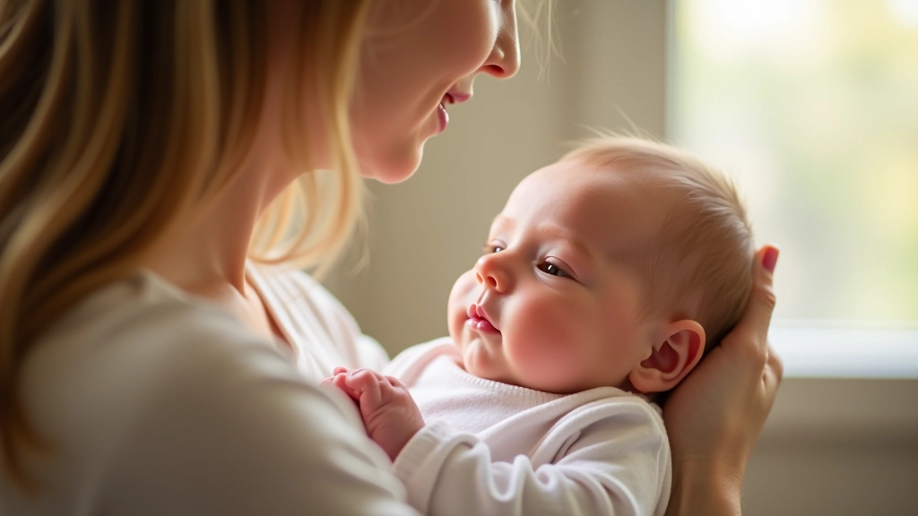 Mutter mit Neugeborenem, erstes Jahr nach der Geburt